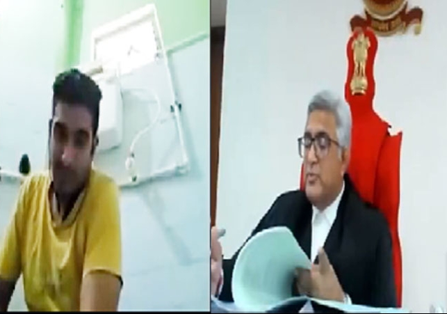 Man Attend Gujarat High Court Hearing While Doing Latrine Viral Video