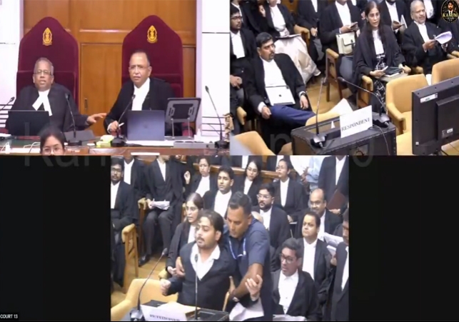 Man Creates Ruckus in Supreme Court And Abuses CJI Video Viral