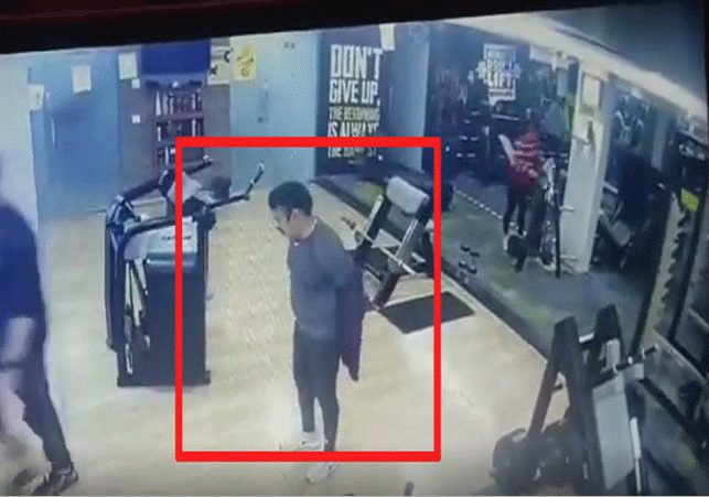 Man Heart Attack in Gym Video