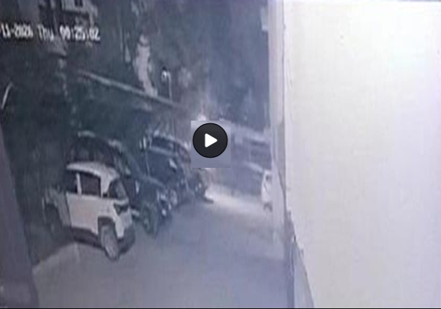 Mohali A Young Man Falls 10th Floor Death CCTV Video