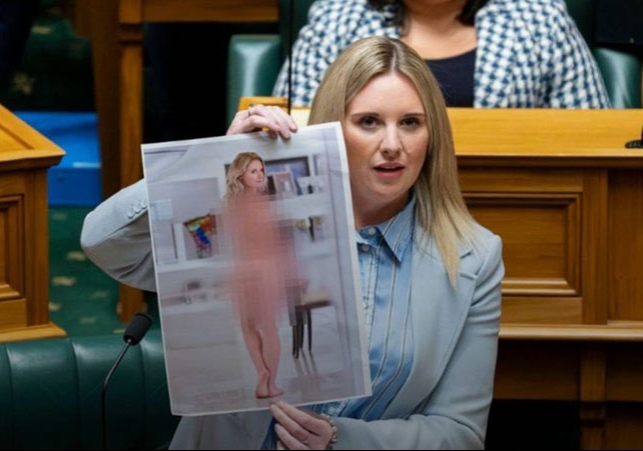 Newzealand MP Laura Mcclure Show Her AI Nude Photo In Parliament