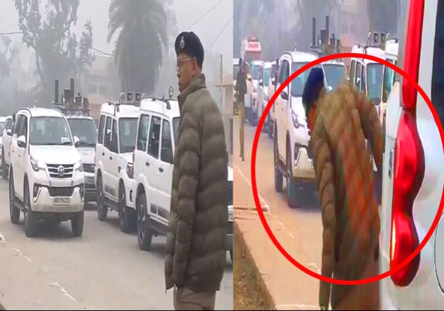 CM नीतीश कुमार के काफिले ने DSP को मारी टक्कर; रोड पर खड़े होने के दौरान SUV ने पीछे से हिट किया, घटना का वीडियो आया