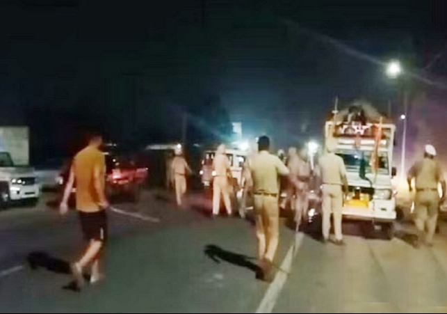 Punjab Kanwariyas Lathi Charge