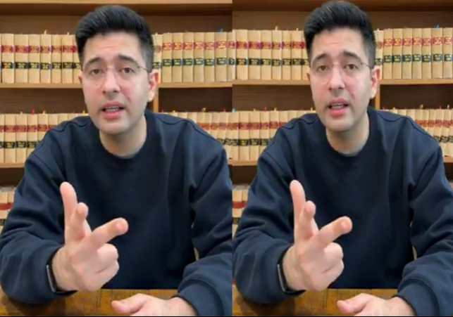 Raghav Chadha openly challenged the Aam Aadmi Party breaking