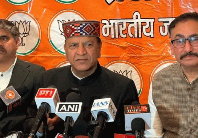 Dharamshala: BJP President Dr. Rajiv Bindal attacks