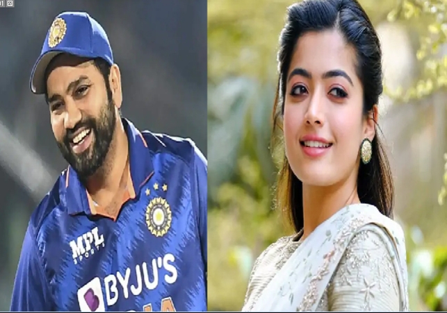 Rohit Sharma With Rashmika Mandanna in Mega BlockBuster