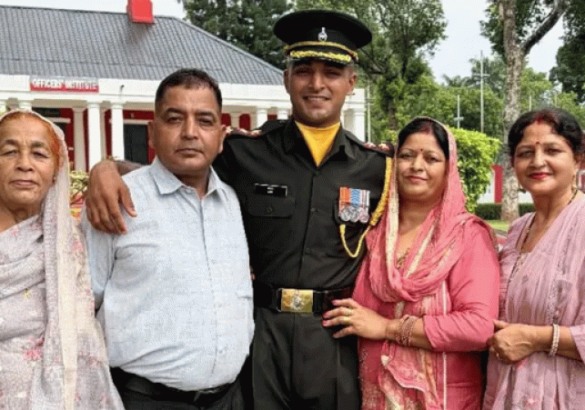 Himachal Sahil commissioned as a Lieutenant