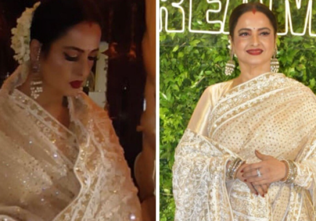 Rekha Silver Saree 2025: Manish Malhotra Revives Iconic Bollywood Elegance