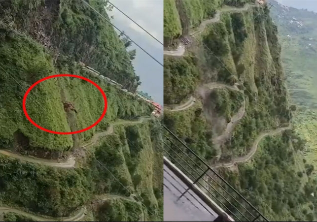 Shimla JCB Fell in 300 Meter Deep Ditch Accident Viral Video 