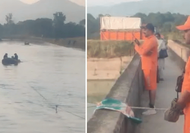 “Young man jumps into canal in Mandi