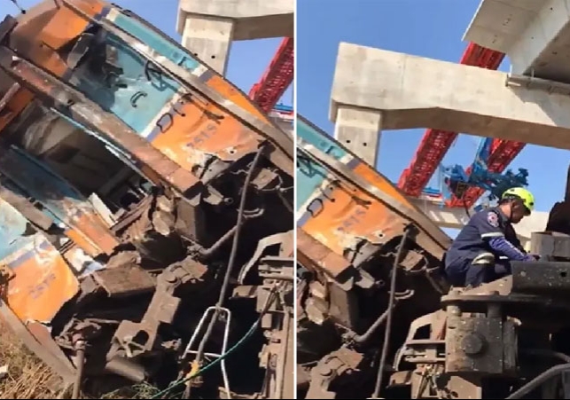 थाईलैंड में भयानक ट्रेन हादसा; पैसेंजर ट्रेन पर ऊपर से गिरी क्रेन, दर्जनों लोगों की मौत की खबर, कई लोग घायल, मलबे में फंसे रहे