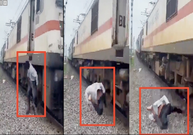The Train Hit The Young Man While Making A Reel