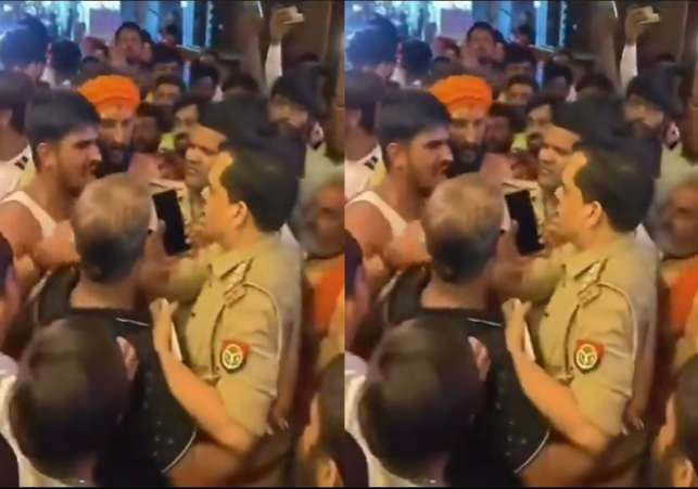  UP Man Threat Police Inspector Muzaffarnagar Kanwar Viral Video