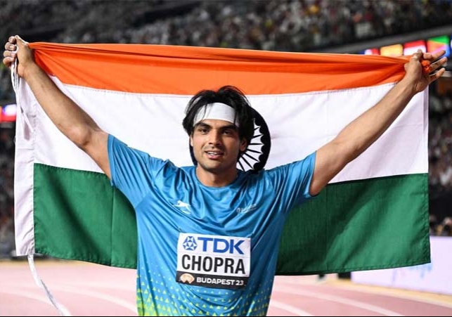 Neeraj Chopra Wiins Gold Medal in World Athletics Championships 