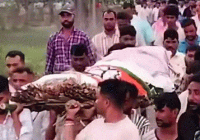 Last rites of BJP leader Vinod Kashyap held in Vikasnagar