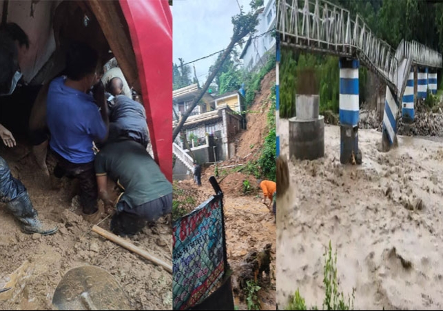 West Bengal Darjeeling Heavy Rain Massive Landslide Many Casualties