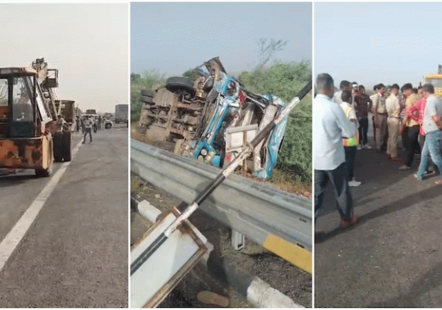 Major Accident on Delhi-Mumbai Expressway in Alwar