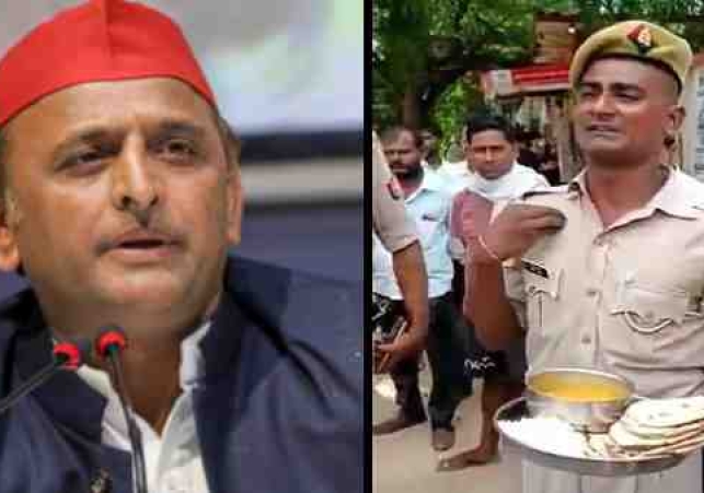 Crying soldier s video goes viral: अख‍िलेश यादव रोते हुए पुलिसवाले का वीड‍ियो शेयर कर बोले- अमृत महोत्सव के नाम पर भूखोत्सव क्यों?