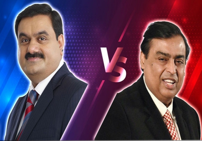 Mukesh Ambani richest man in India and Gautam Adani slip down from the list.