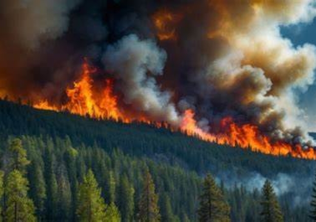 Massive Forest Fire in Dharamsala Near Paragliding Site