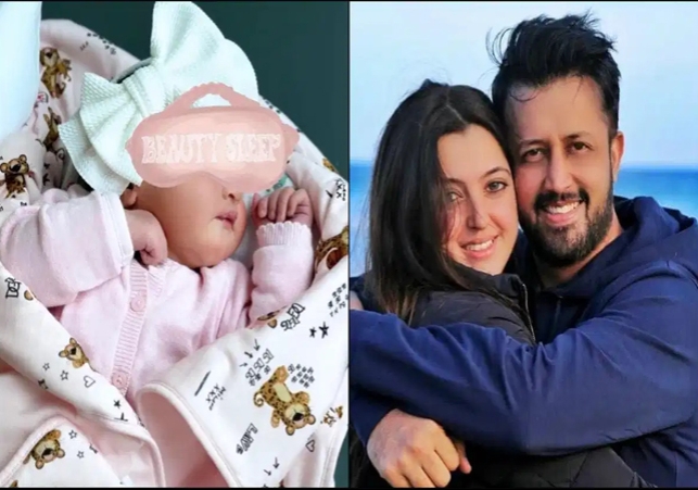 Singer Atif Aslam and wife Sarah welcome daughter photo viral.