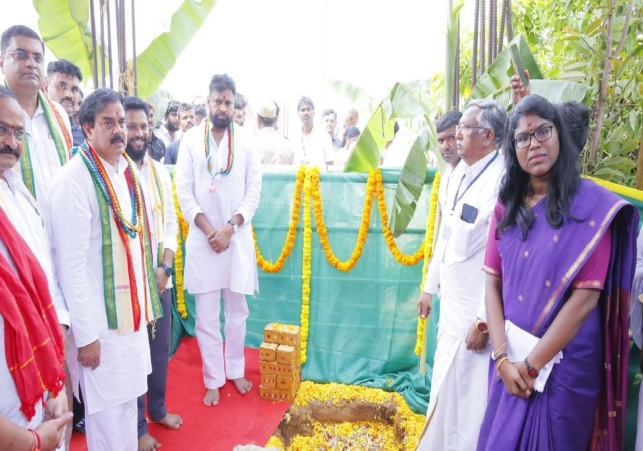 Pawan Kalyan laid the foundation stone for temple development works