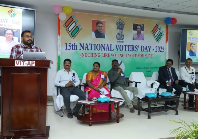 National Voters Day celebrated at VIT-AP University