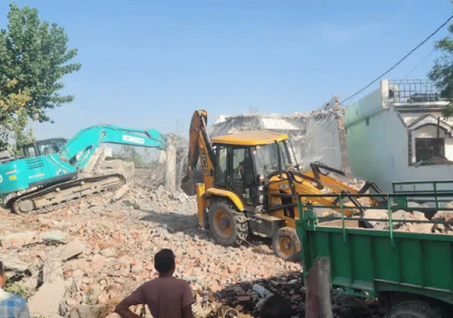 Encroachment on government land in Rudrapur