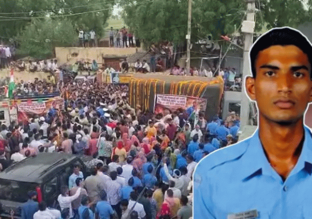 The brave Air Force son returned to his village