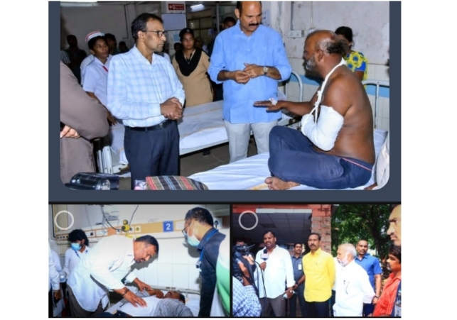 Minister meeting the victims