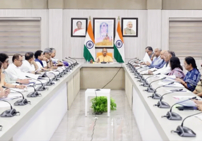 CM Yogi Holds Review Meeting