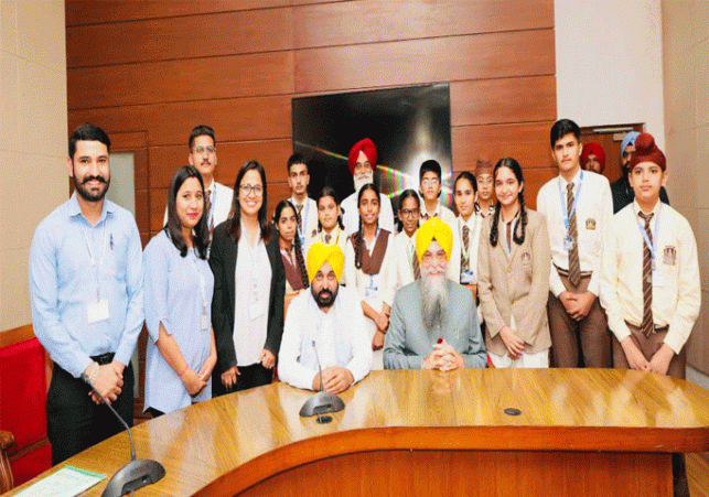 Chief Minister and Speaker met the students of Oxbridge World School