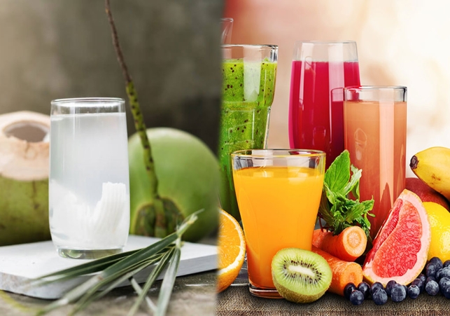 Coconut Water or Fruit Juice