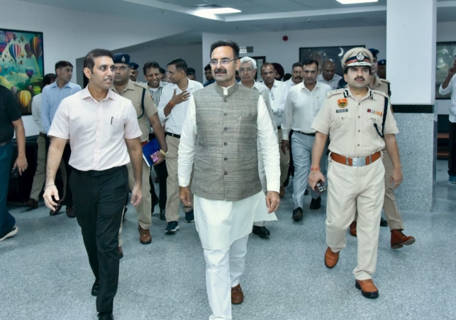 Haryana Assembly Speaker Harvinder Kalyan Inspected