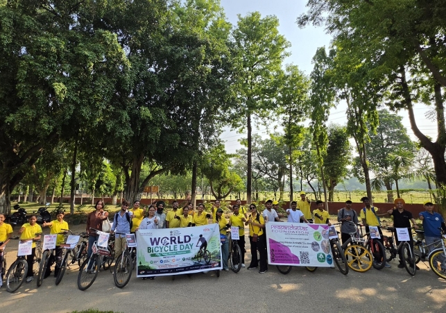 MY Bharat Chandigarh Organises Cycling Rally