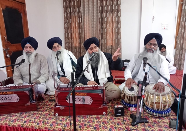 A Gurbani Kirtan was Performed