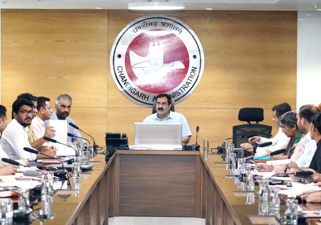 Chaired a meeting to review Aadhaar Progress