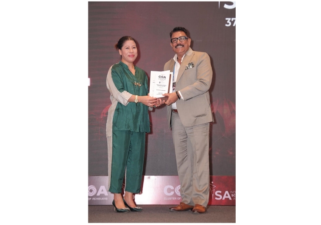 Former Executive Director of the Sports Authority of India honored