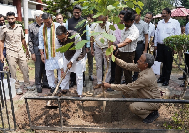 Speaker of the Legislative Assembly planted a Palash tree