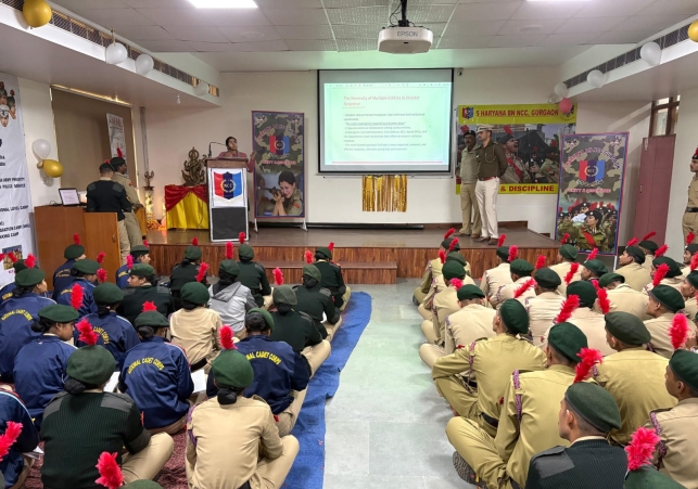 The NCC Organized a Camp on Disaster Management
