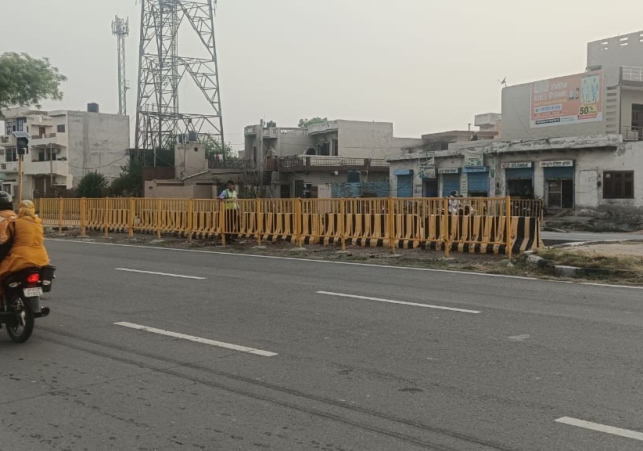Two illegal median cuts made in Mitrol village on the Highway