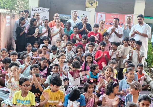 Distributed Educational Materials to Needy Children