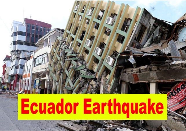 Ecuador earthquake kills at least 14 people and the magnitude was 6.8 watch video 