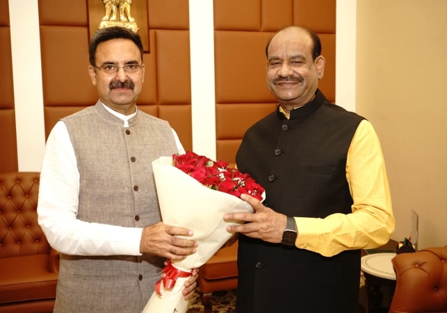Haryana Assembly Speaker Harvinder Kalyan met Lok Sabha Speaker