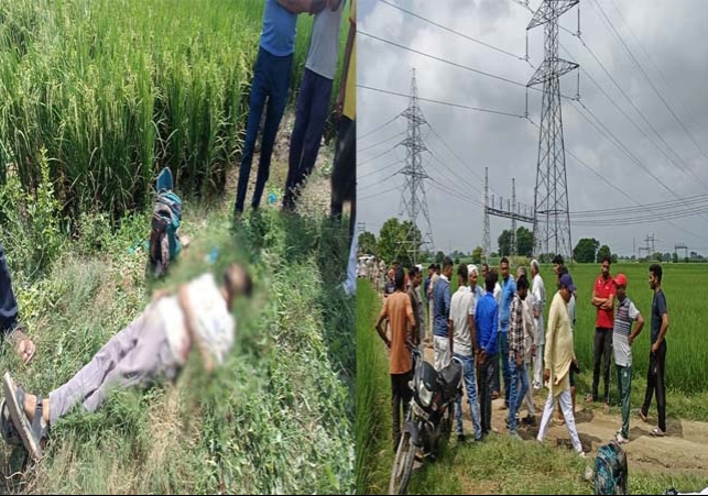 Dead body found of a man in the fields near Gumad Road in Gannaur