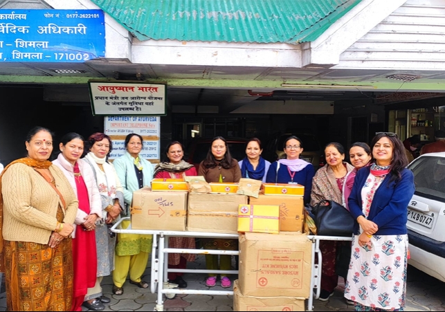 Regional Ayurvedic Hospital Chhota Shimla visited by Himachal Pradesh Red Cross 