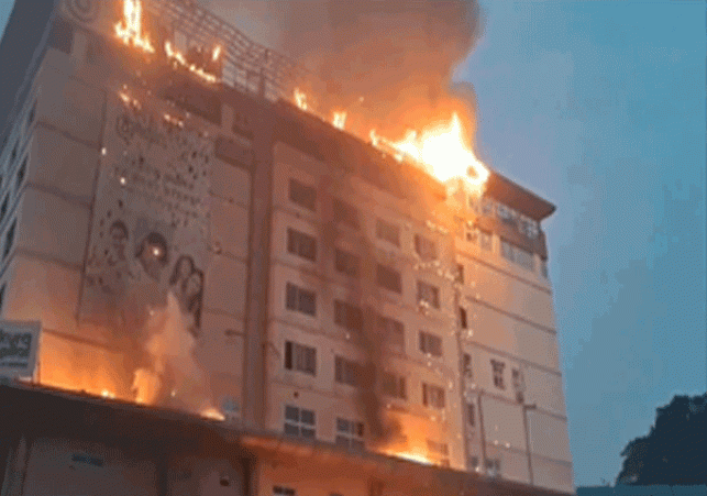 Massive fire breaks out in Hyderabad hospital