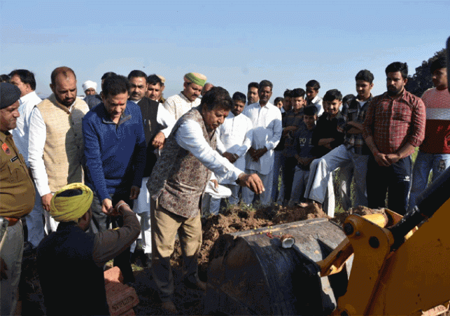 BJP government built community centers in every village of the district