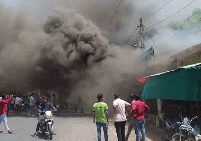 Massive Fire in Rawatbhata