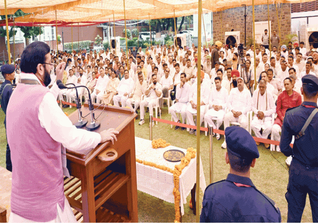 Chief Minister Naib Singh Saini targeted the Chief Minister of Punjab